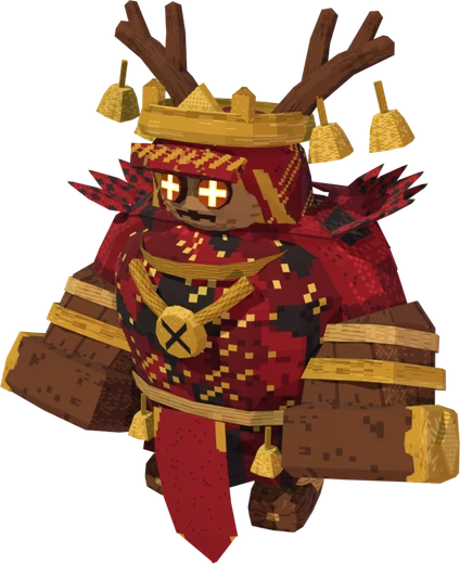 Spam Overlord: a crowned red elite with golden bells