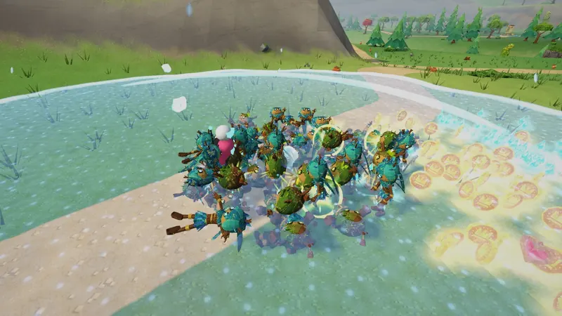 Froststep: a wide field of ice freezing the horde