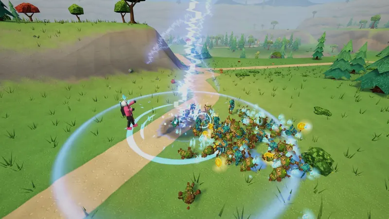 Stormspike: a lightning strike with an electric shockwave ring